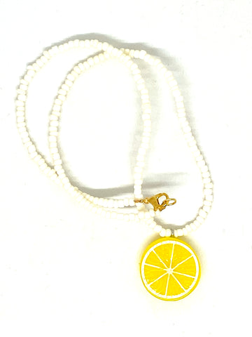 Halskette Zitrone