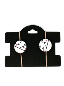 haargummis mit Buttons